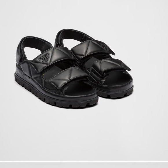 Prada Shoes - Prada Padded nappa leather sandals